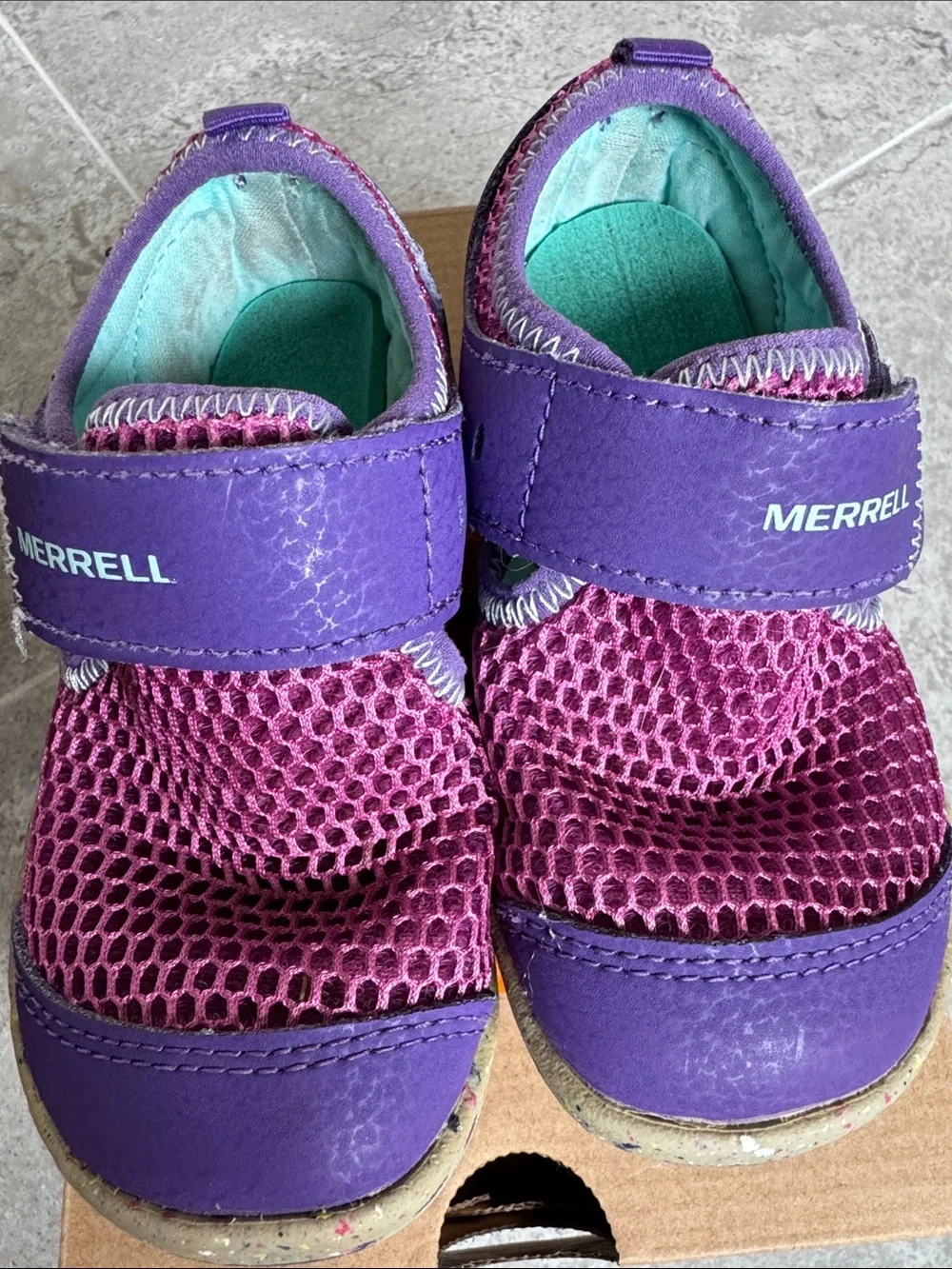 Merrell Kids Purple and Teal Bare Steps H2O Water Shoes